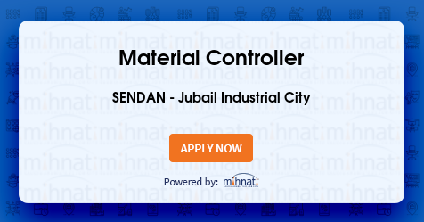 Material Controller Job Jubail Industrial City Sendan Mihnati Com